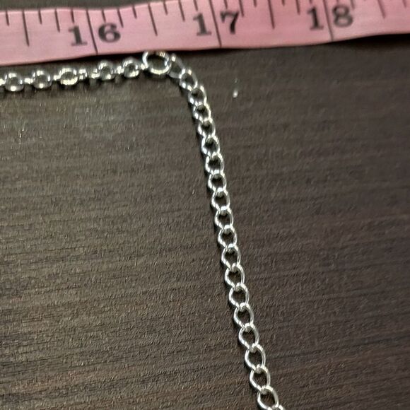 "5/$25" Daisy Fuentes Silvertone Hammered Circle Necklace - Picture 8 of 9